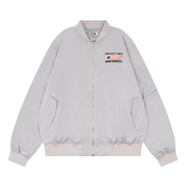 Letter printed baseball jacket for men and women - Image 7