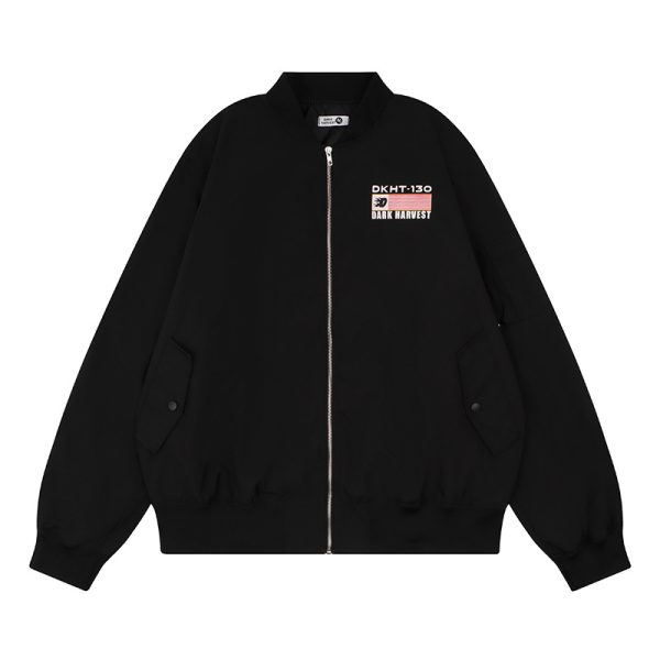 Letter printed baseball jacket for men and women - Image 6