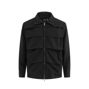 Fold collar jacket for men and women
