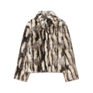 Women's Fashion Casual Faux Fur Effect Coat