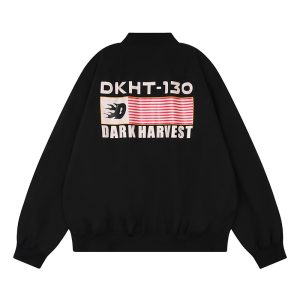 Letter printed baseball jacket for men and women